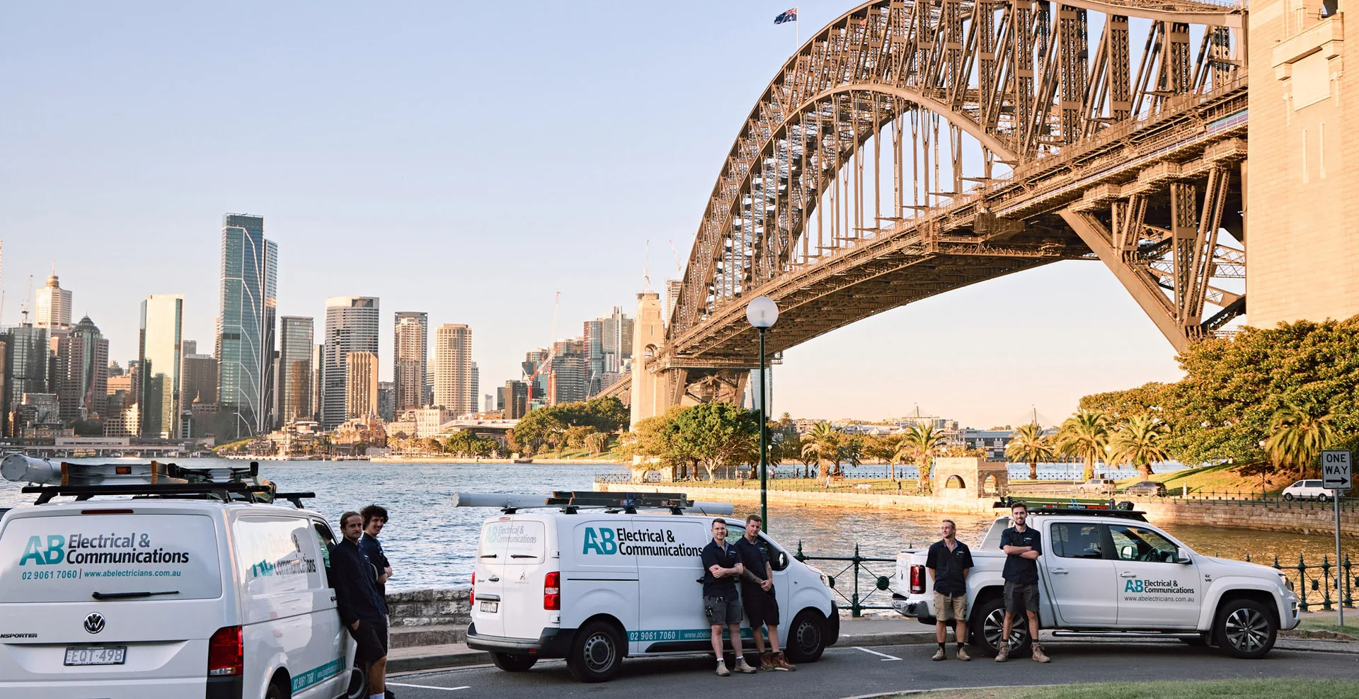 The Electricians Leichhardt team at the end of a run